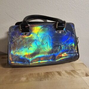 Disney Frozen Loungefly Purse Elsa Embossed Simulated Leather Snowflake